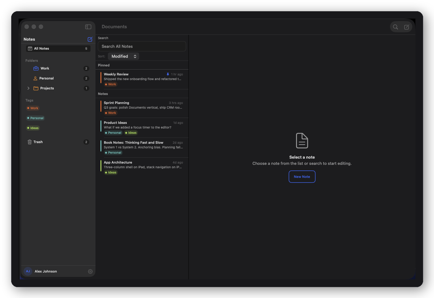 DFDocumentsRootView composition example
