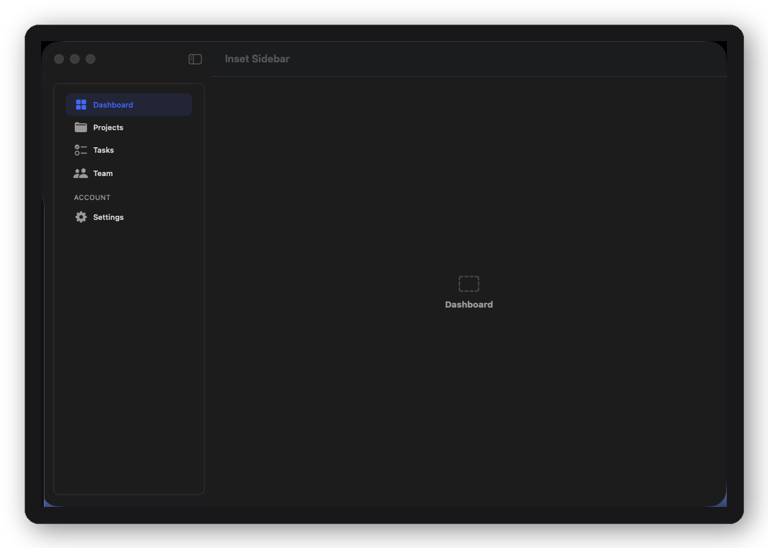 DFInsetSidebarShell layout